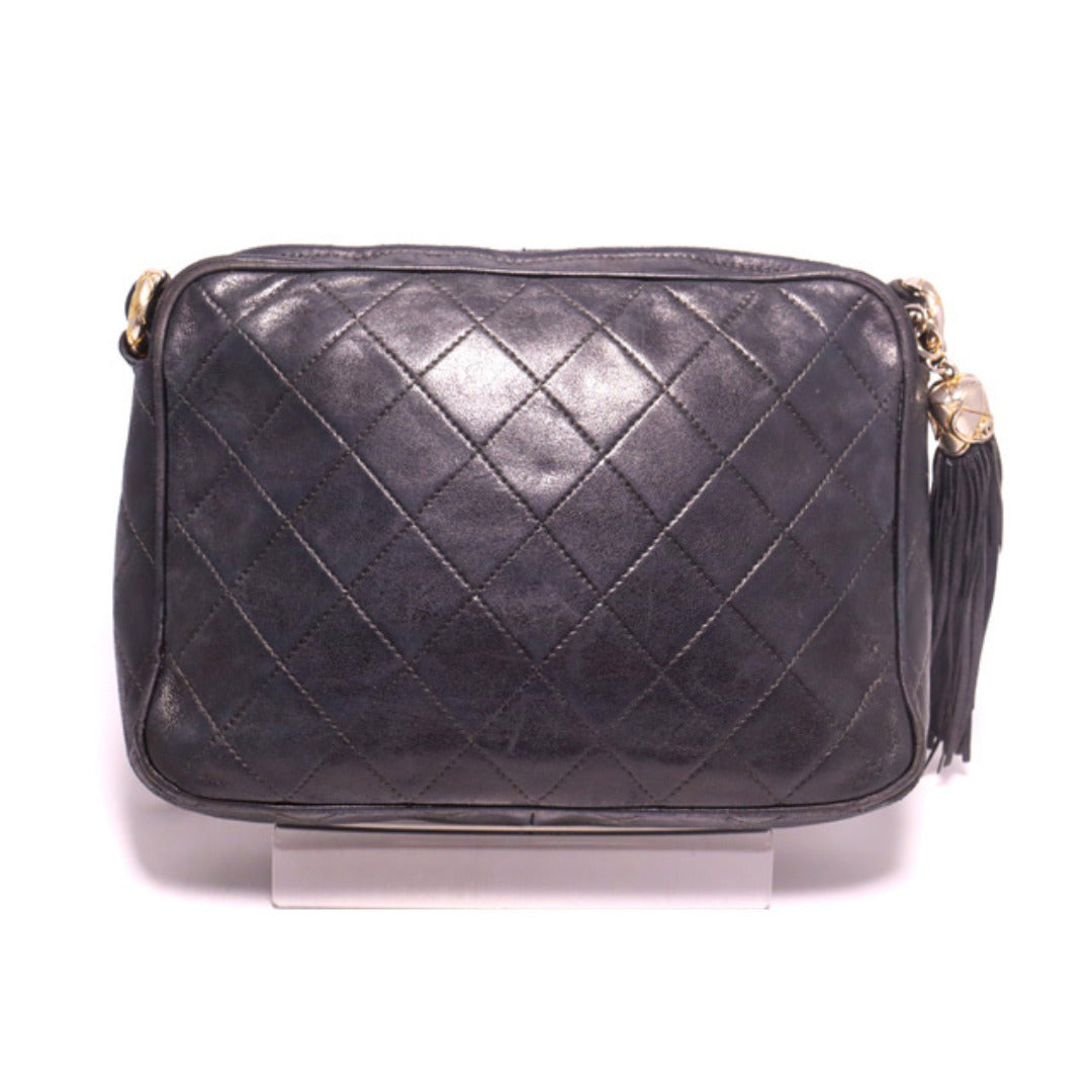 Chanel Quilted GD Metal Fittings Shoulder Bag
