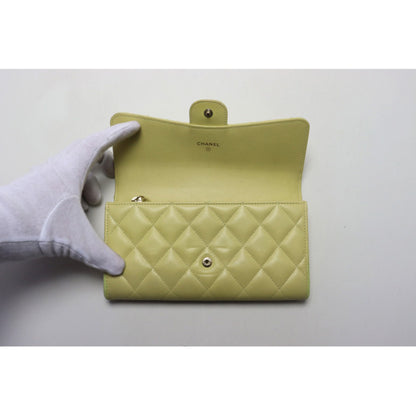 Chanel Quilted GD Metal Fittings Bifold Wallet