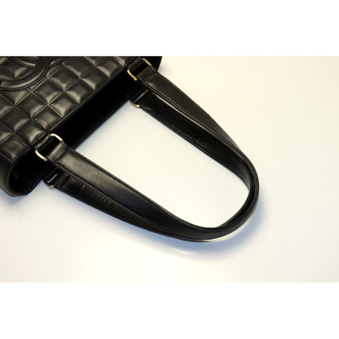 Chanel Chocolate Bar Big Coco GD Metal Fittings Tote