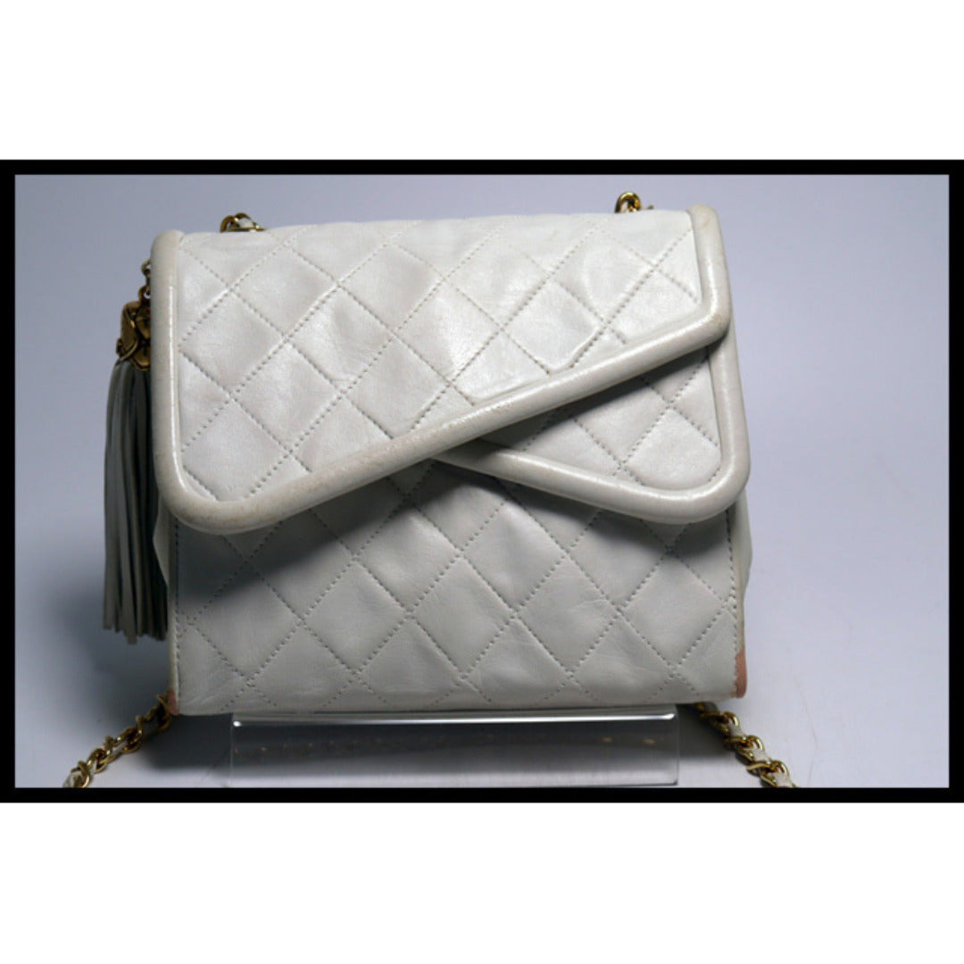 Chanel Quilted GD Metal Fittings Shoulder Bag