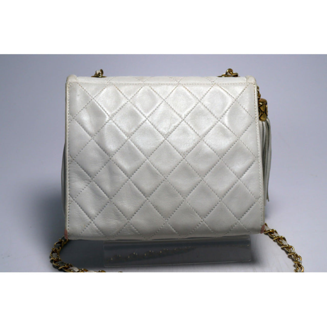 Chanel Quilted GD Metal Fittings Shoulder Bag