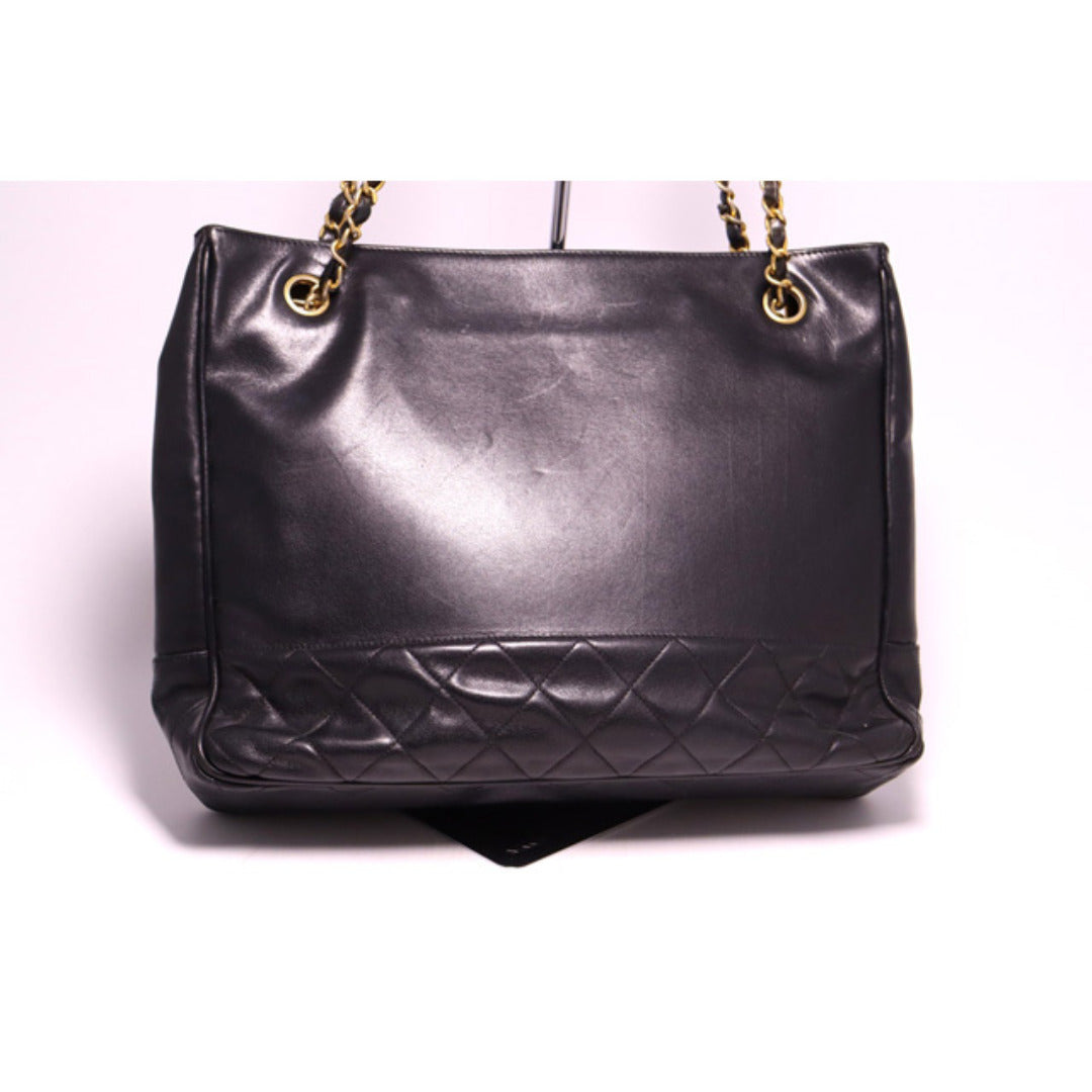 Chanel Quilted GD Metal Fittings Chain Tote