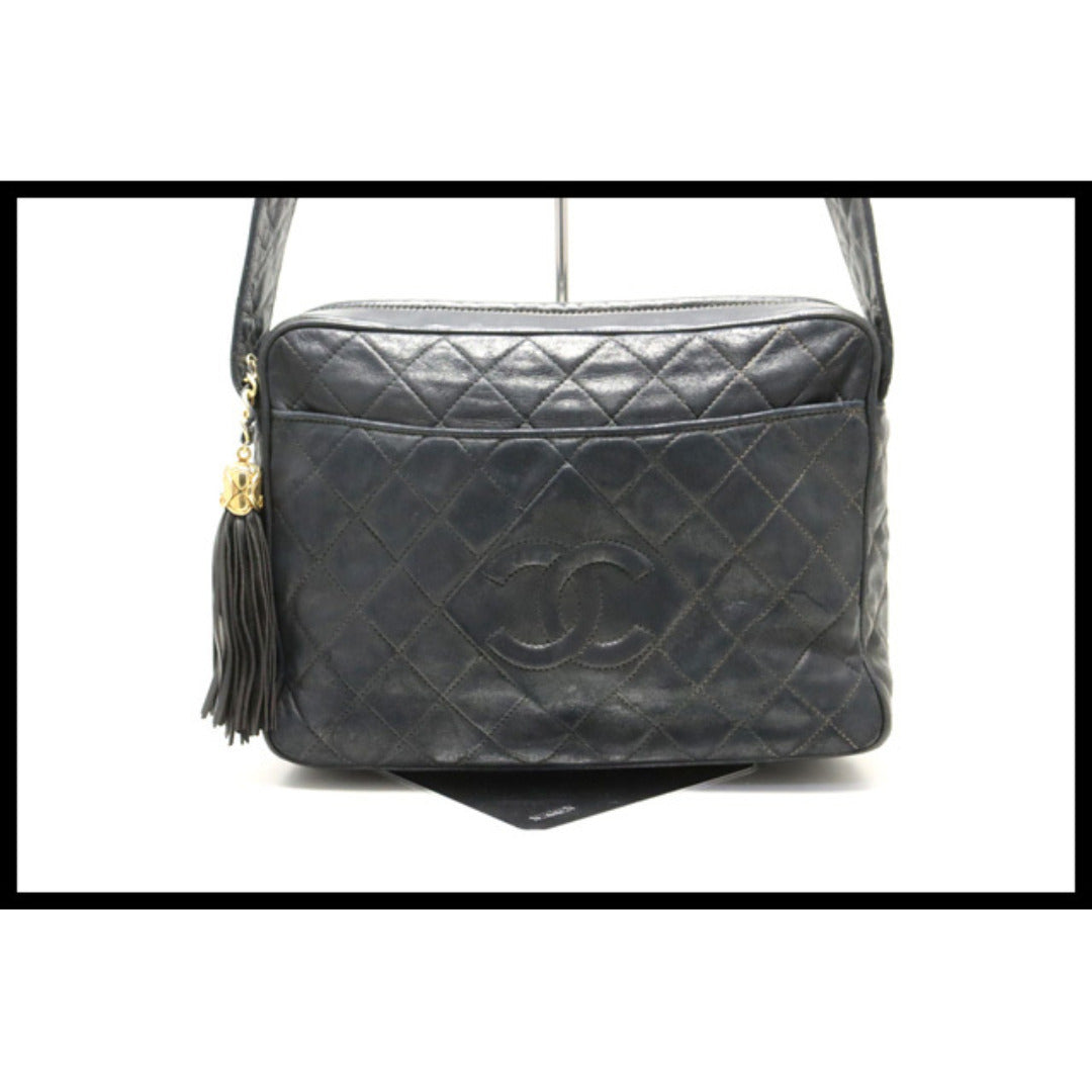 Chanel Quilted GD Metal Fittings Shoulder Bag