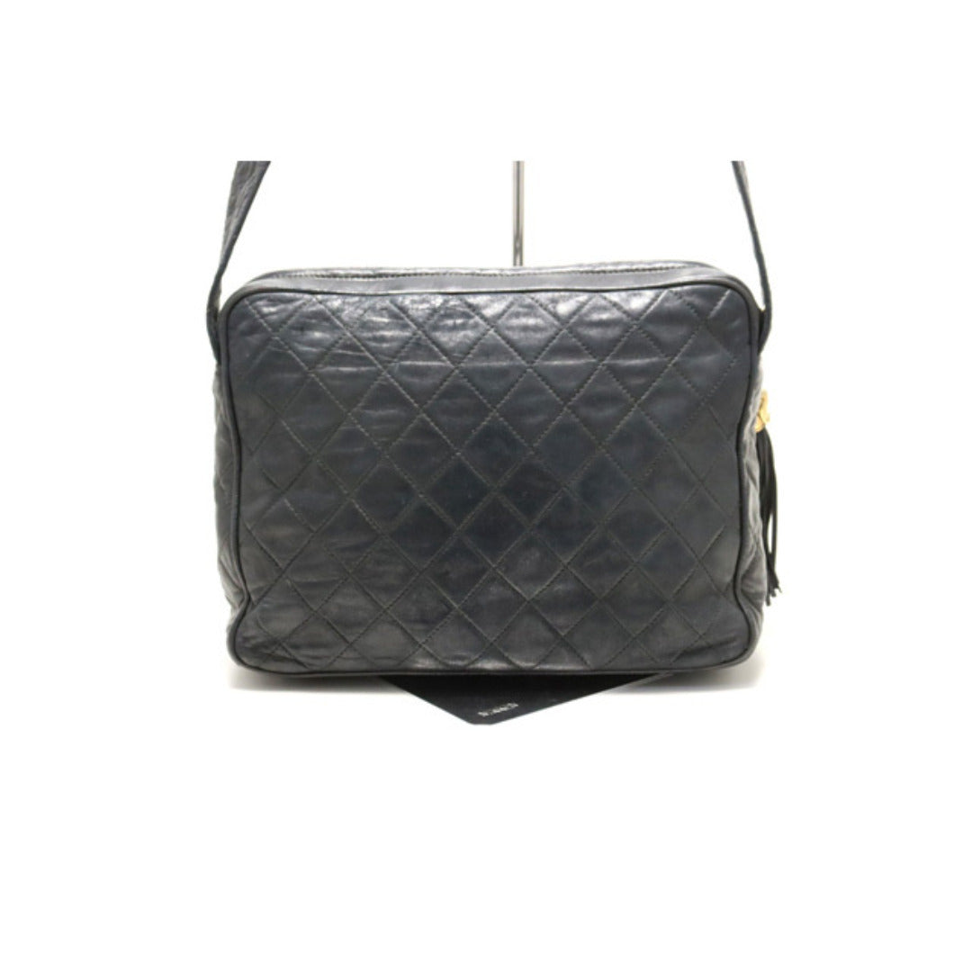 Chanel Quilted GD Metal Fittings Shoulder Bag