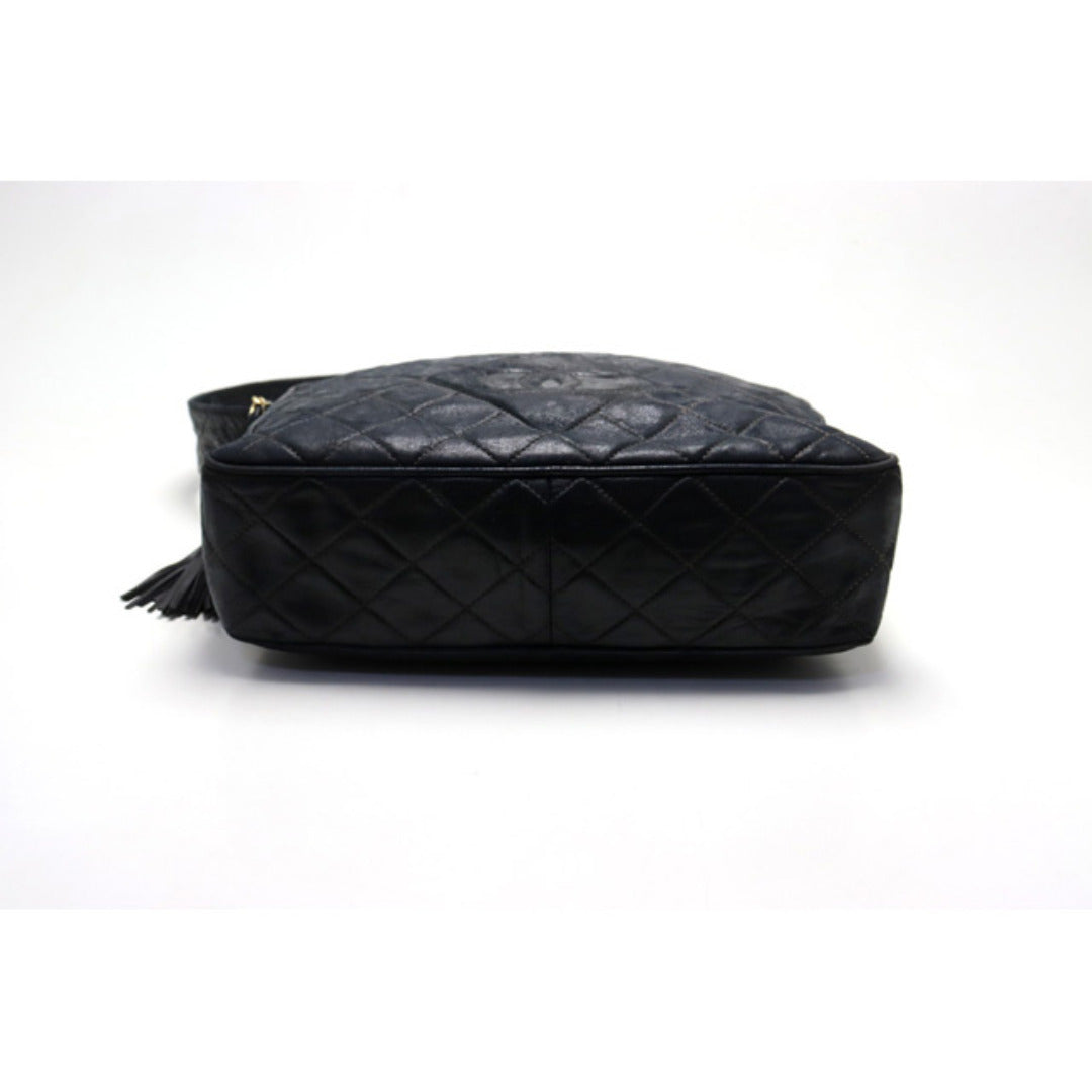 Chanel Quilted GD Metal Fittings Shoulder Bag