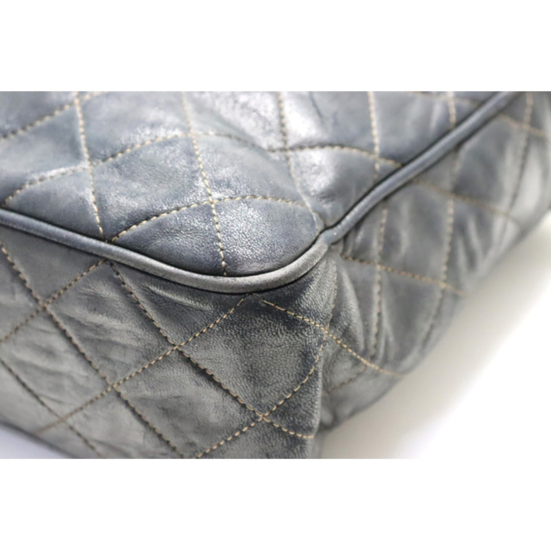 Chanel Quilted GD Metal Fittings Shoulder Bag