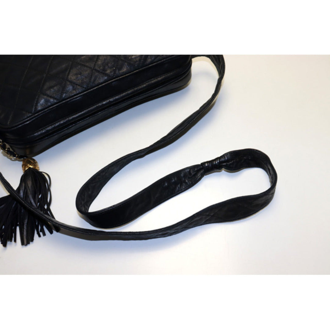 Chanel Quilted GD Metal Fittings Shoulder Bag