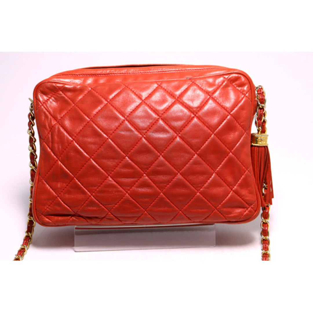 Chanel Quilted GD Metal Fittings Shoulder Bag