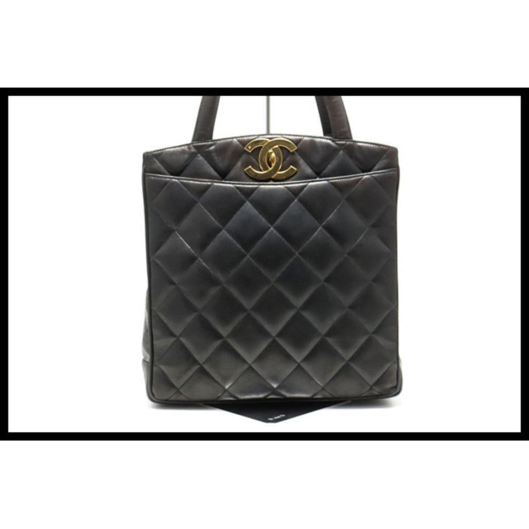 Chanel Quilted GD Metal Fittings Tote