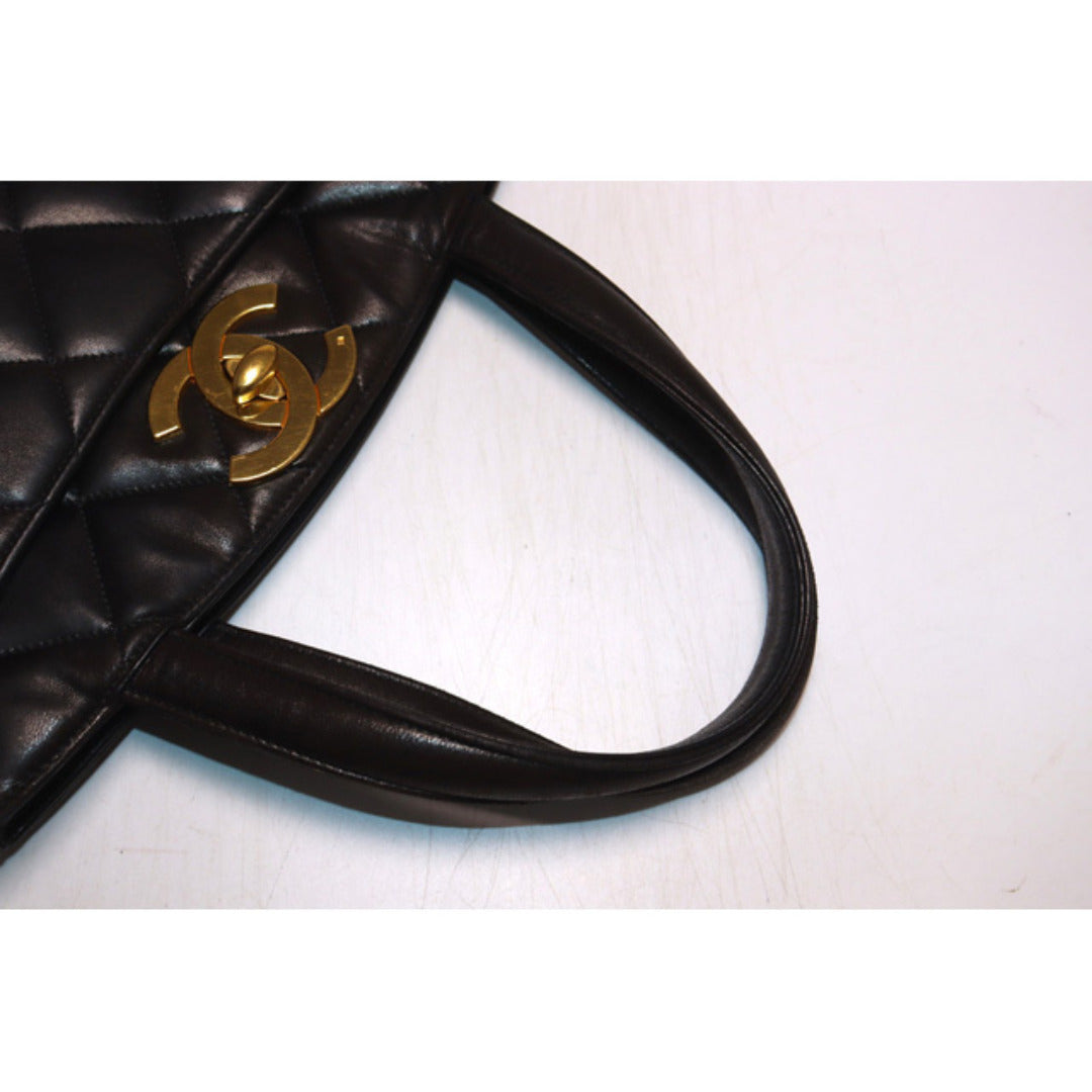 Chanel Quilted GD Metal Fittings Tote