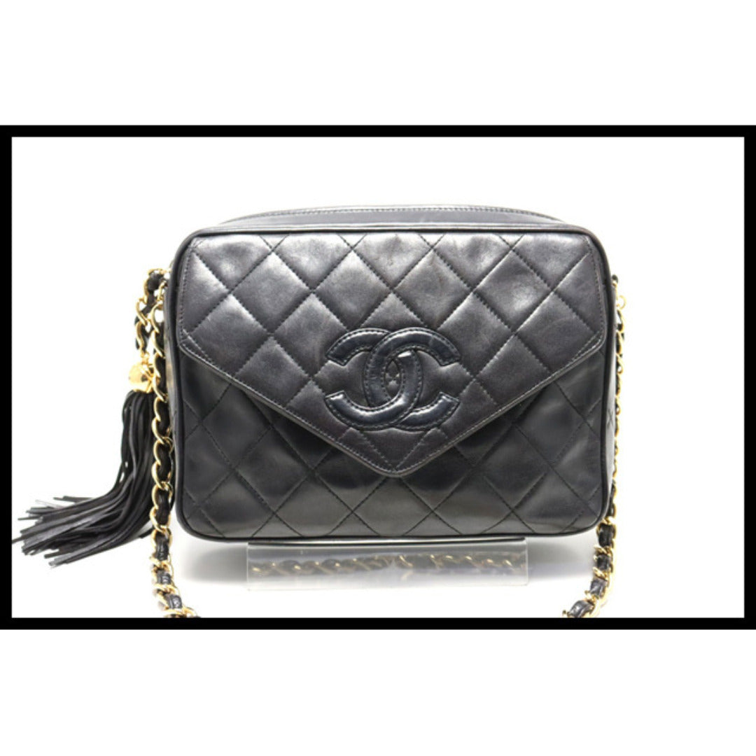 Chanel Quilted GD Metal Fittings Shoulder Bag