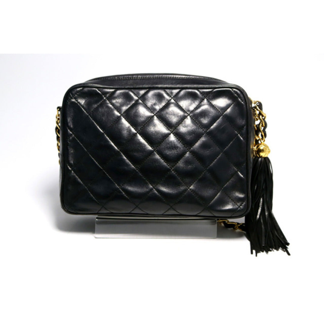 Chanel Quilted GD Metal Fittings Shoulder Bag