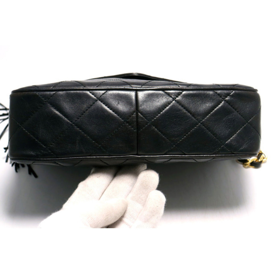 Chanel Quilted GD Metal Fittings Shoulder Bag