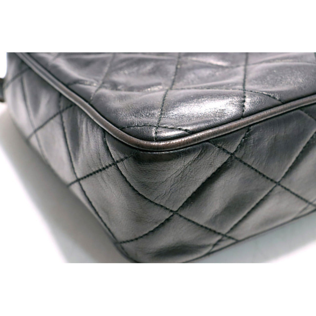 Chanel Quilted GD Metal Fittings Shoulder Bag