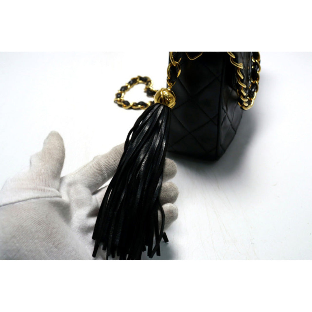Chanel Quilted GD Metal Fittings Shoulder Bag