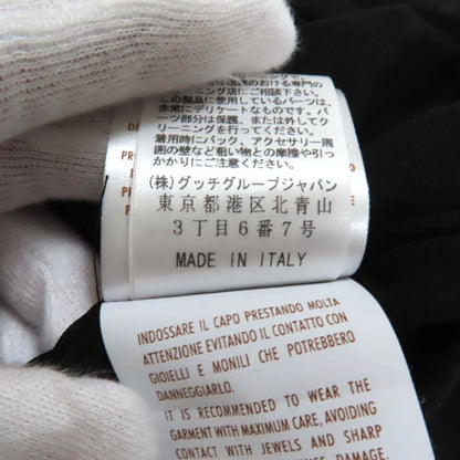 Gucci 310720 Ribbon Design Silk Wrap Dress Black M Hanger Genuine