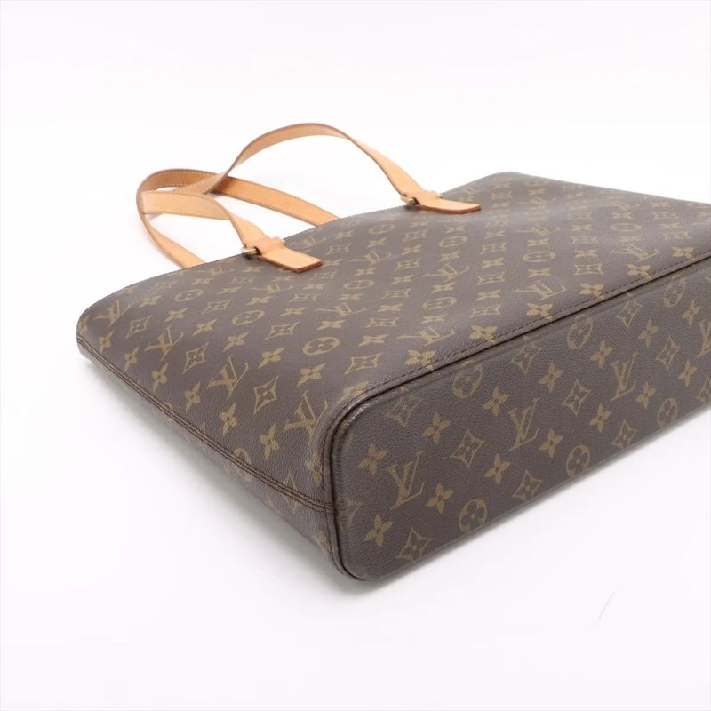 Louis Vuitton Monogram Luko M51155 Leather Tote Bag Shoulder Hand A4 Brown