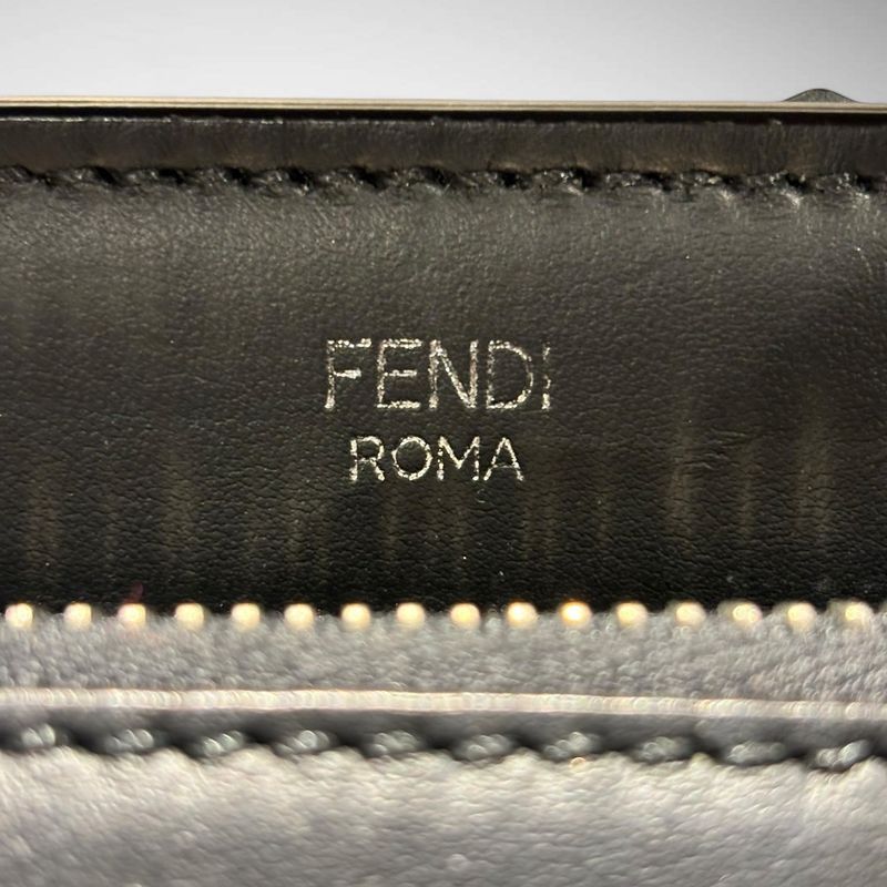 Fendi Dotcom Flower 2wayleather Bag Women Black -