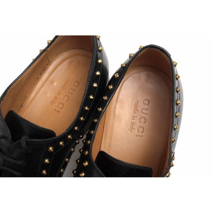 Gucci Shoes Business Men Leather Black Betis — view 8