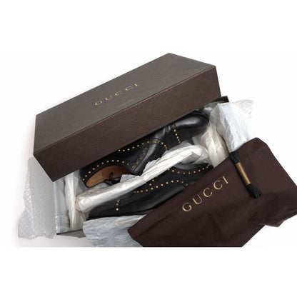 Gucci Shoes Business Men Leather Black Betis — view 9