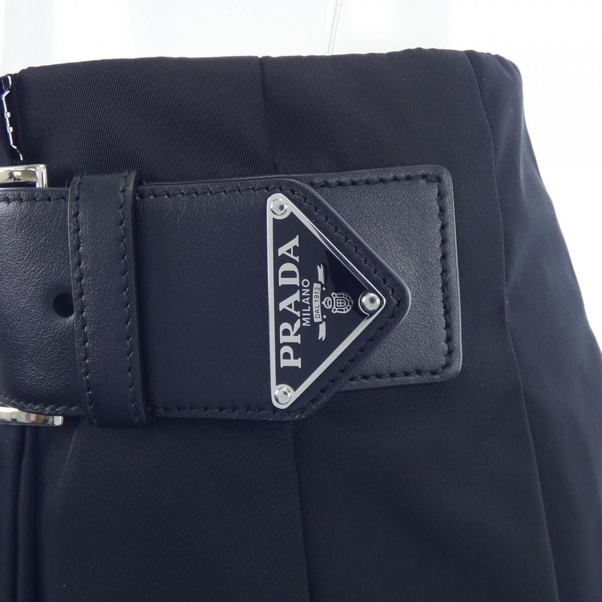 Prada Triangle Logo Skirt — view 7