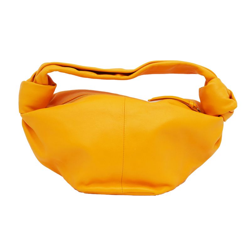 Bottega Veneta Double Knot Mini Handbag Orange Cuff 629635 Ladies