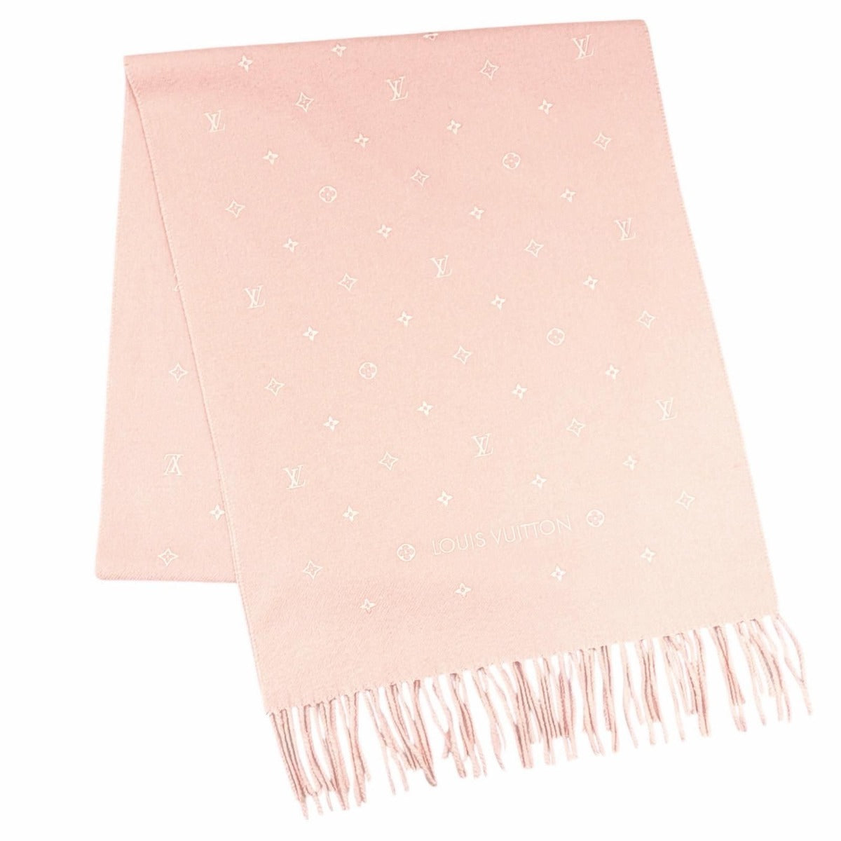 Louis Vuitton Echarpe LV Stella Monogram Scarf with Fringe — view 2