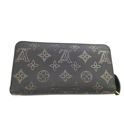 Louis Vuitton Monogram Mahina Zippy Wallet Black Gold Leather — view 2