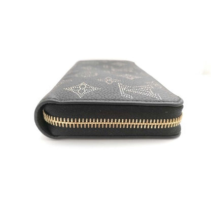 Louis Vuitton Monogram Mahina Zippy Wallet Black Gold Leather — view 5