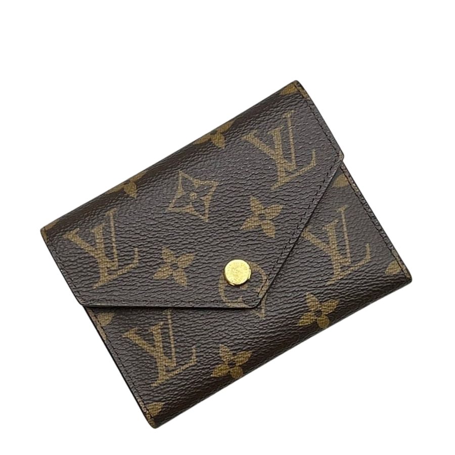 Louis Vuitton Trifold Wallet Portefeuille Victorine Brown Pink Rosevalerine