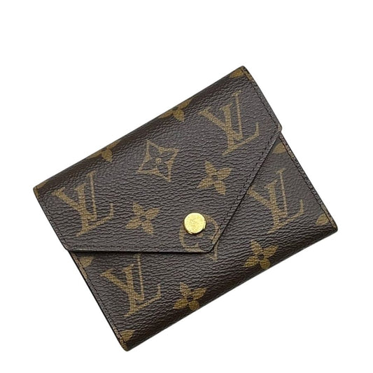 Louis Vuitton Trifold Wallet Portefeuille Victorine Brown Pink Rosevalerine