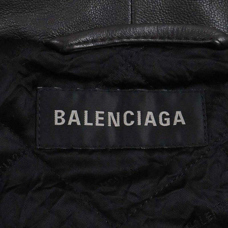 Balenciaga 22aw Taxi Blouson Taxi Leather Blouson 719225 Tls01 Brown 46