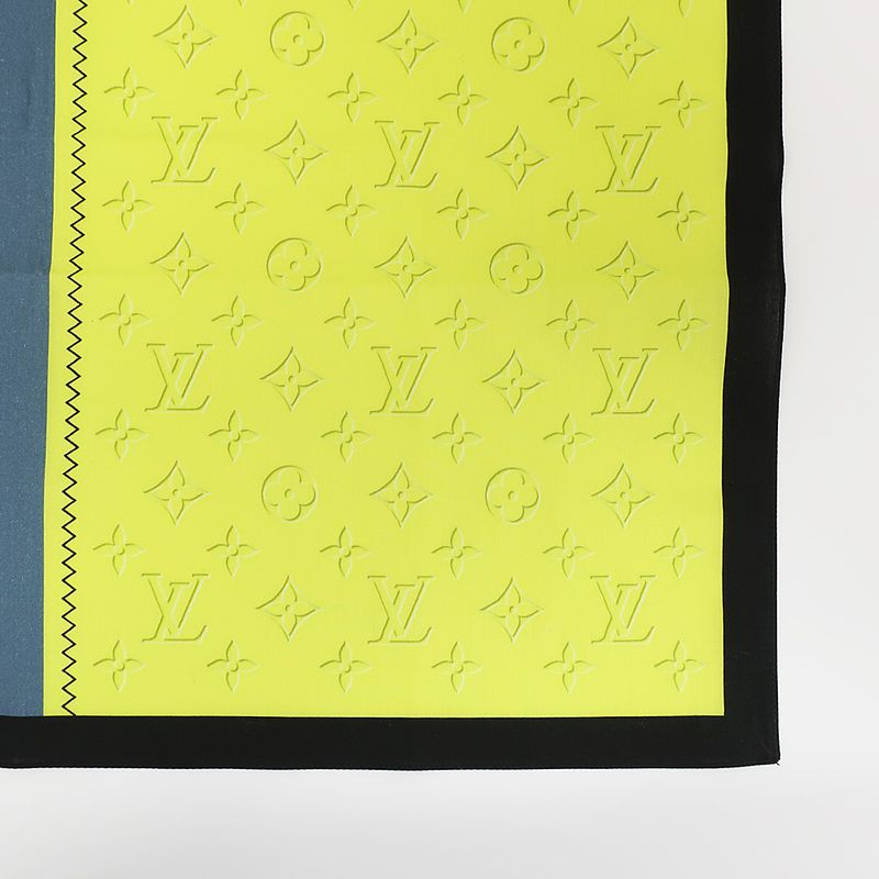 Louis Vuitton Handkerchief M77585 Monogram LV Logo Yellow-blue-based