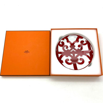Hermes Gadarkivir Plate Porcelain Red White 17cm (669in) Tableware
