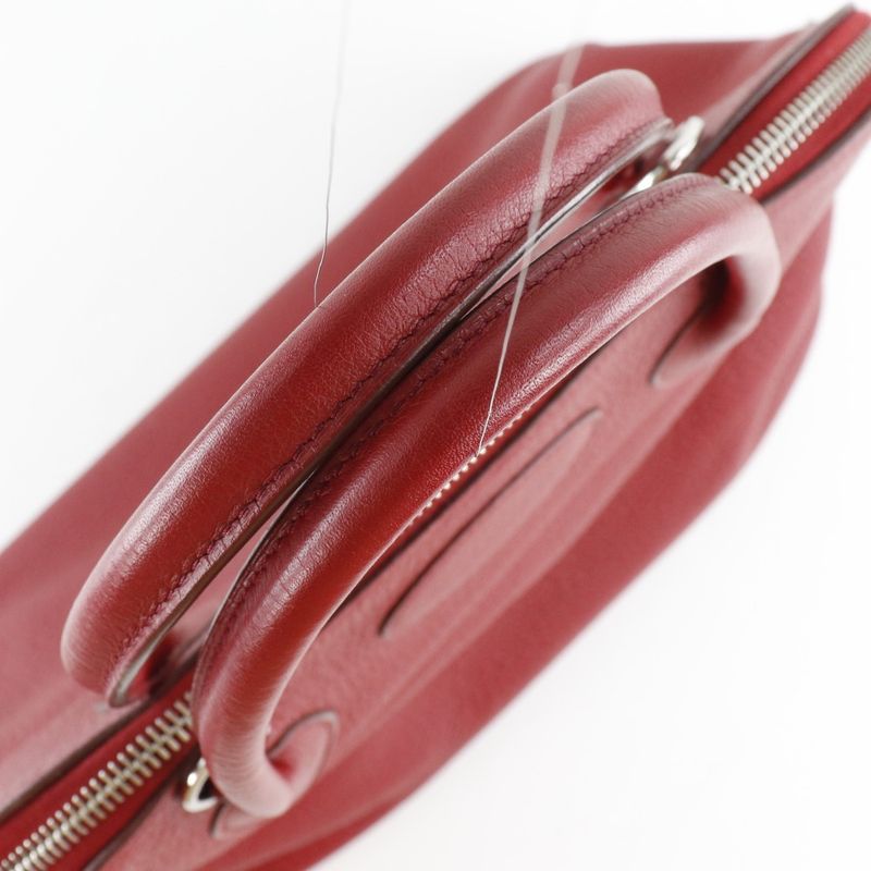 Hermes Bolide 31 Taurillon Clemence Rouge Ash Red □L Ladies Handbag