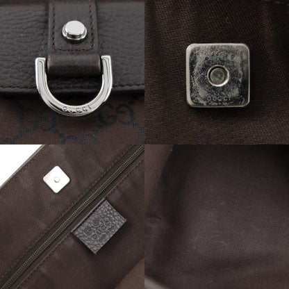 Gucci Abbey Line Outlet GG 268639 Nylon Canvas Brown Ladies Tote Bag