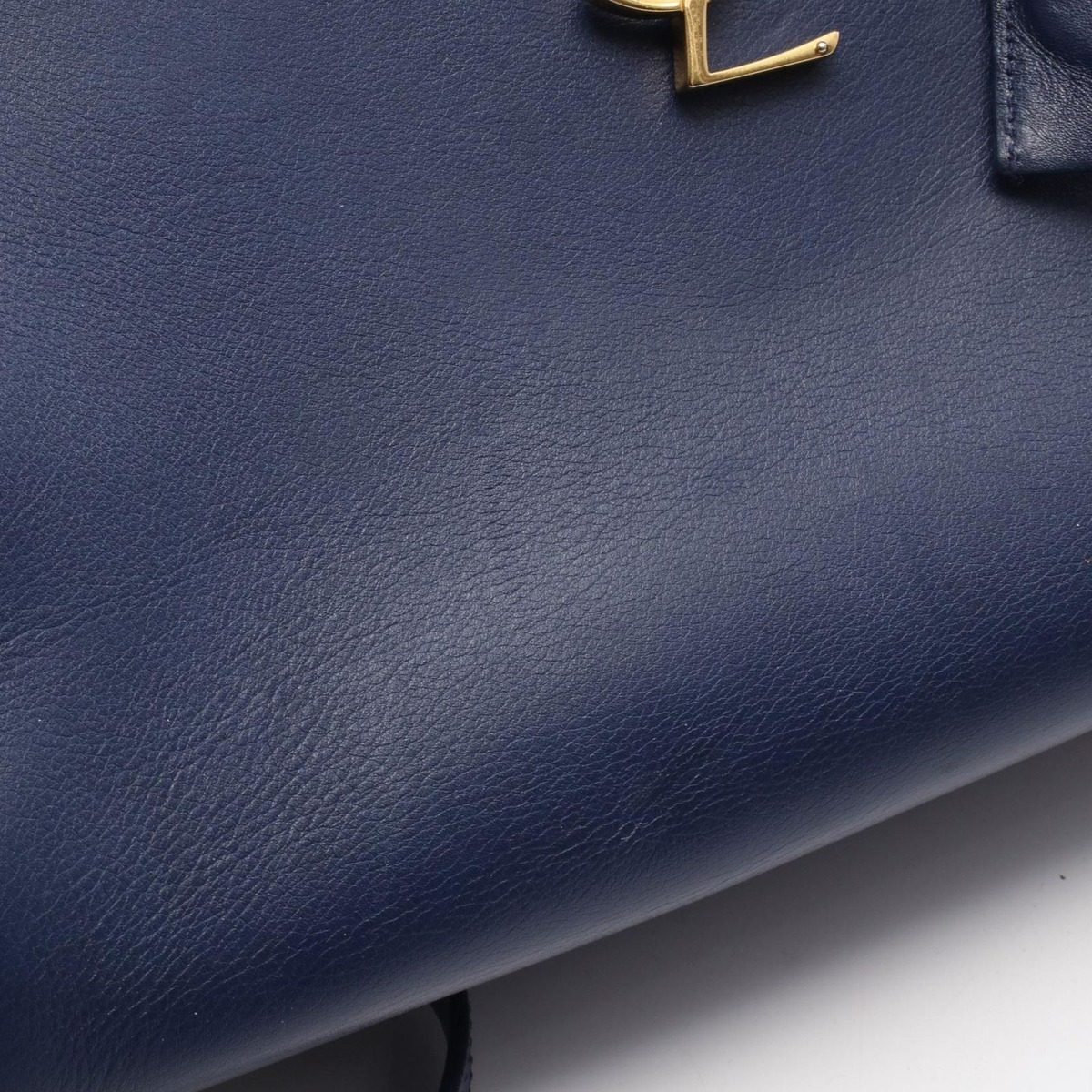Saint Laurent Paris Handbag Cabas Small 2-Way Navy Leather — view 7