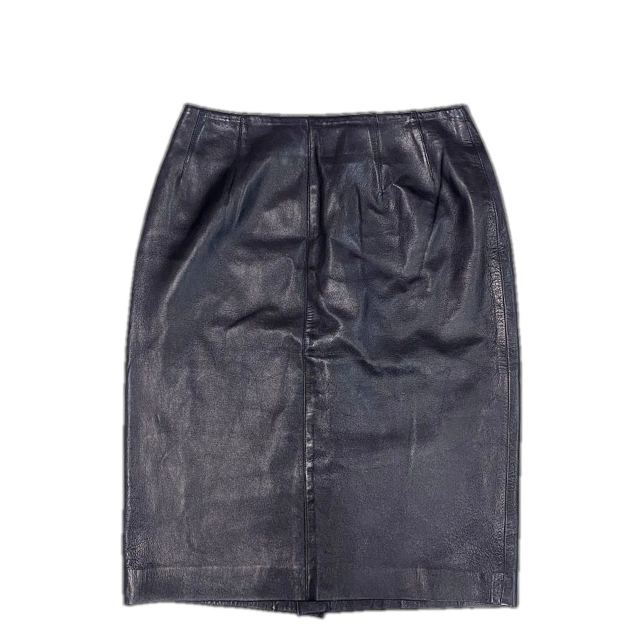 Loewe Tight Skirt Dark Navy Vintage Leather