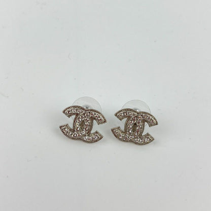 Chanel Coco Mark Accessories Earrings Silver A12V Vintage Ladies