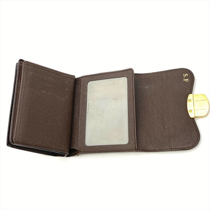 Louis Vuitton Portefeuille Joy Bifold Wallet Damier Ebène Leather N60034 Brown