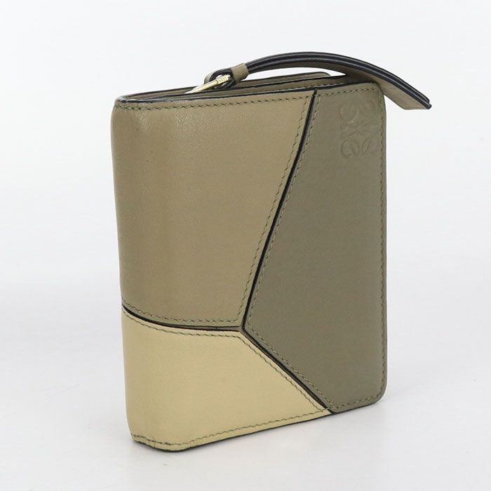Loewe Compact Zip Wallet Puzzle C510z41x01 Bifold Wallet Leather Women