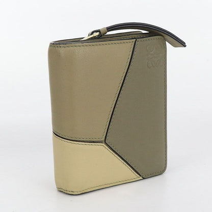 Loewe Compact Zip Wallet Puzzle C510z41x01 Bifold Wallet Leather Women