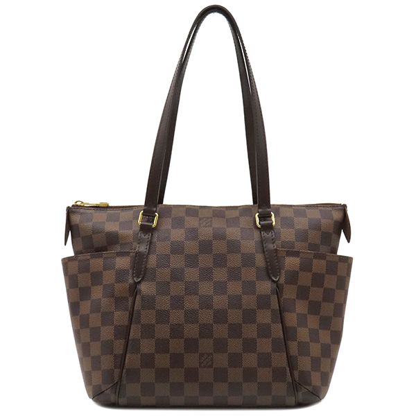 Louis Vuitton Tote Bag Totally PM Damier Canvas Damier Ebene Gold Hardware