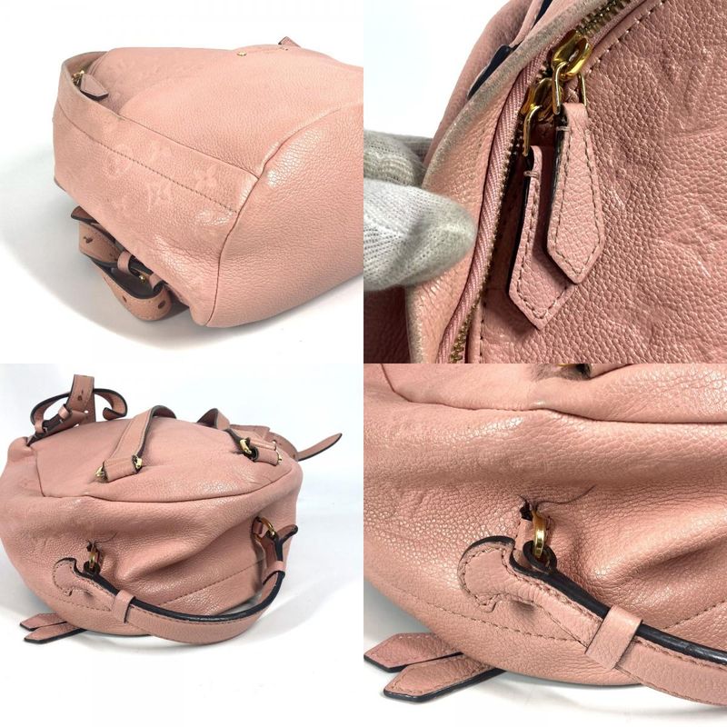 Louis Vuitton Backpack Sac Sorbonne M44019 Monogram Empreinte Leather Pink