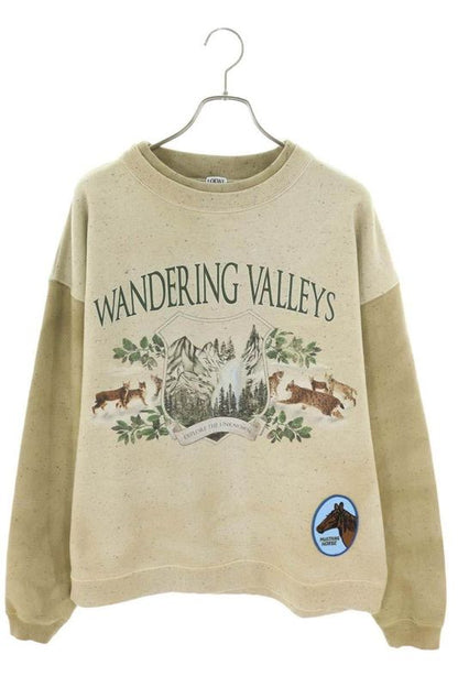 Loewe 24AW H526y24x39 2870 Logo Patch Artwork Print Sweatshirt Men's L