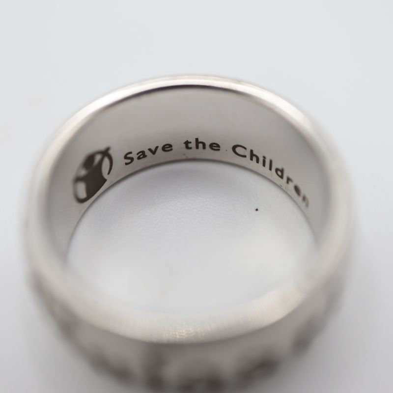 Bvlgari Bulgari Ring Save The Children #53 12.5 Size 7.8g 925 Silver Accessories