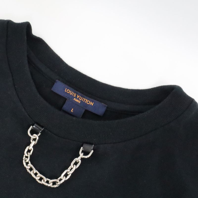 Louis Vuitton Inverted Icon Logo Short Sleeve T-shirt Fjts18txp Black