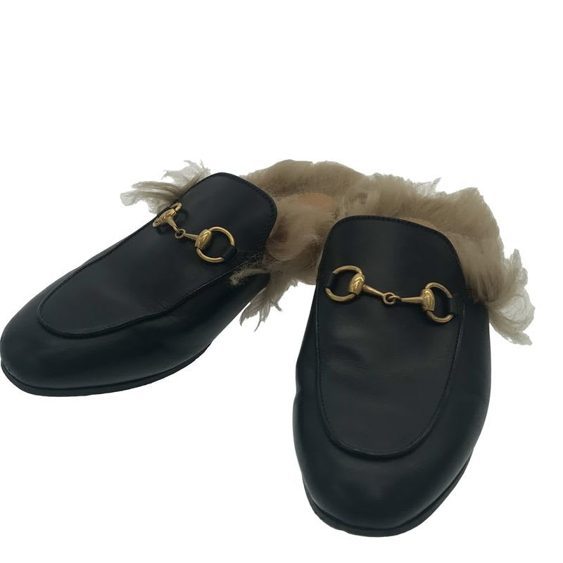 Gucci Princetown Horsebit Leather Loafers Black