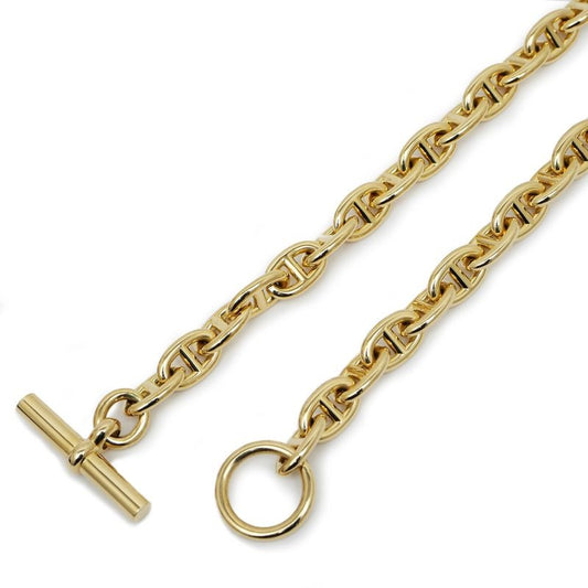 Hermes Chaine D'ancre PM Necklace 750 YG Yellow Gold 43 Pieces 109.6