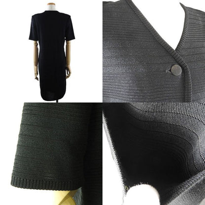 Yves Saint Laurent Dress Size M Short Sleeves Made In Japan Black Fashionable